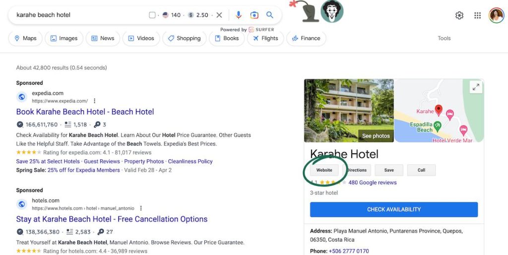 hotels in costa rica