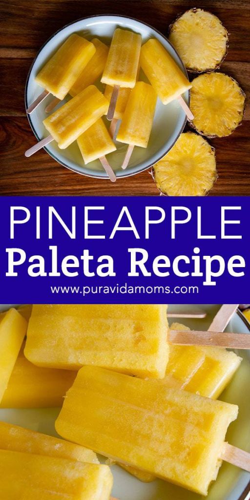 pineapple popsicles, on a serving plate.